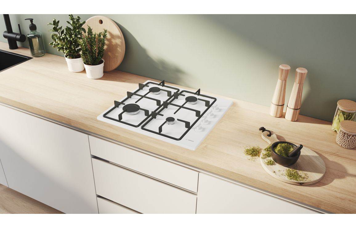 Bosch Series 2 PBP6B2K60 60cm Gas Hob - White