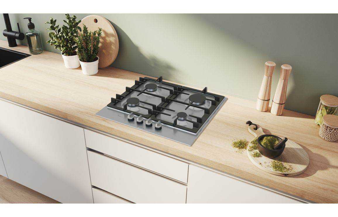 Bosch Series 6 PCP6A5I90 60cm Gas Hob - St/Steel