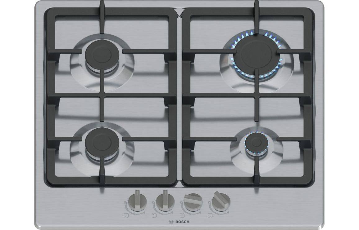 Bosch Series 4 PGP6B5K90 60cm Gas Hob - St/Steel