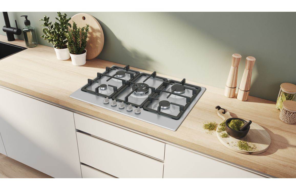 Bosch Series 4 PGQ7B5K90 75cm Gas Hob - St/Steel