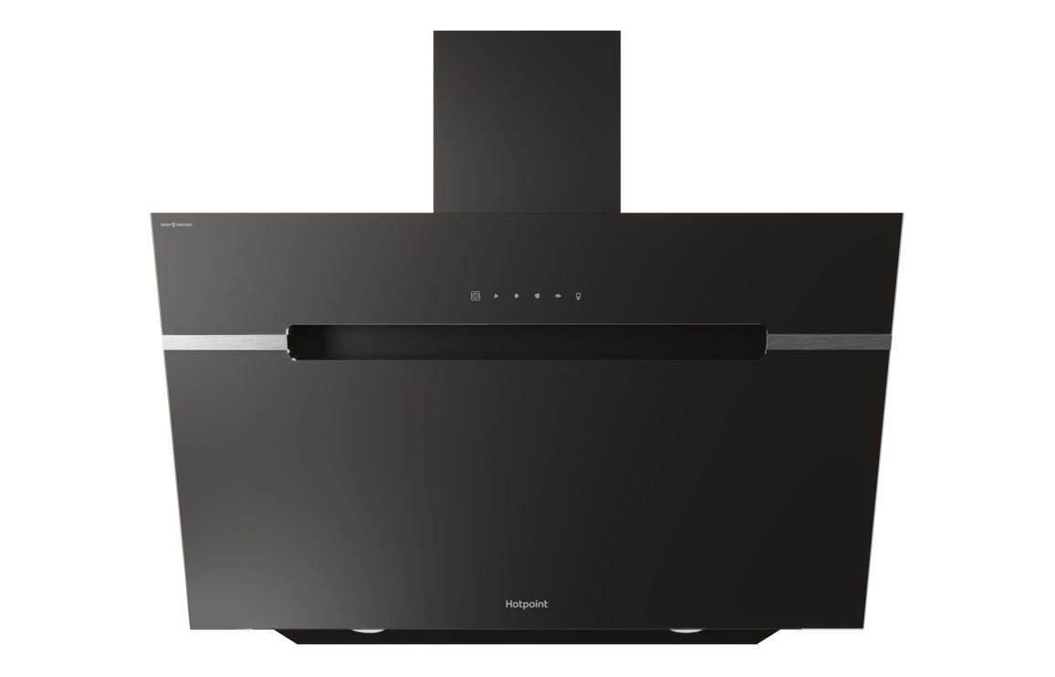 Hotpoint PHVS 91F LT DP K 90cm Angled Chimney Hood - Black