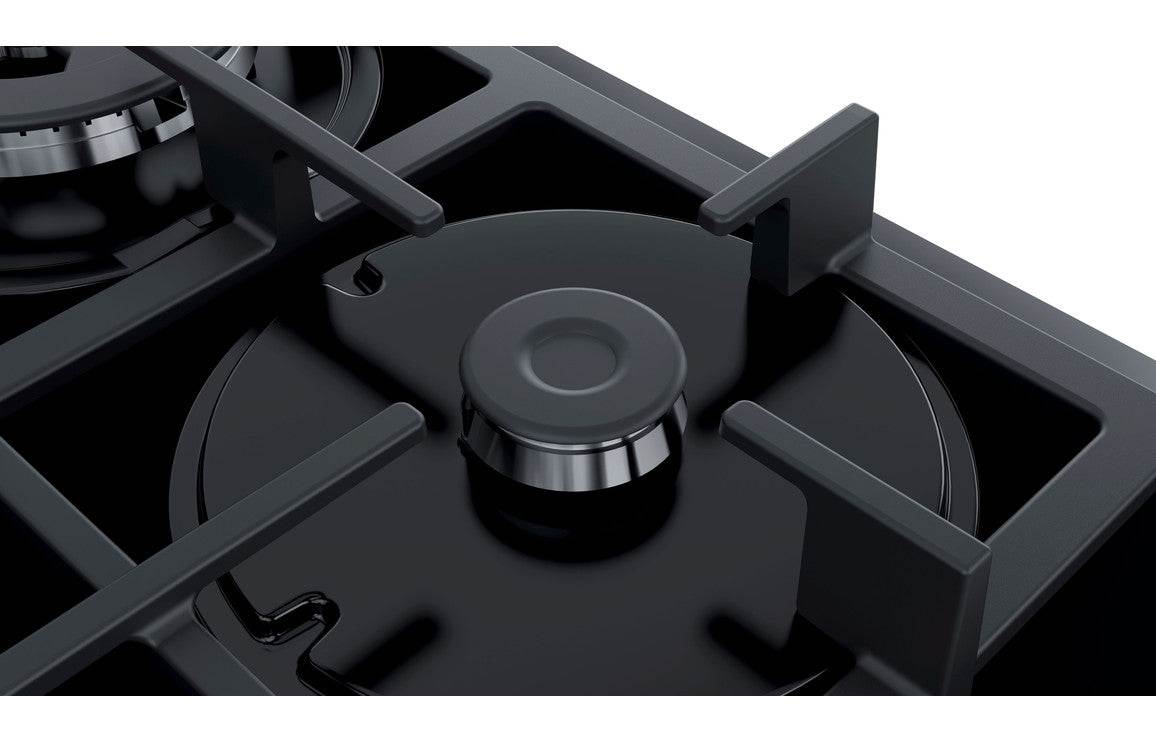 Bosch Series 4 PNP6B6B90 60cm Gas On Glass Hob - Black Glass