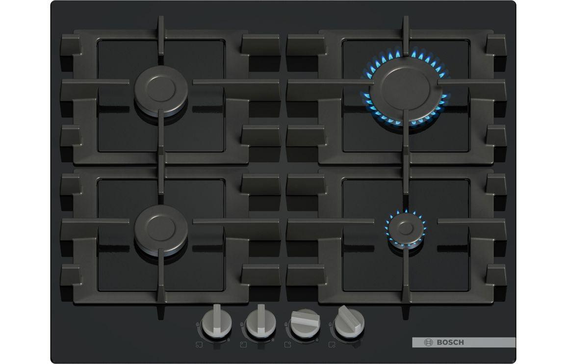 Bosch Series 4 PNP6B6K40 60cm Gas on Glass Hob - Black