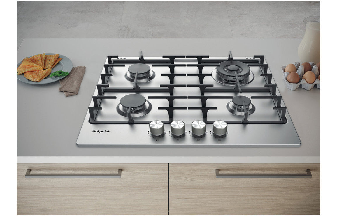 Hotpoint PPH 60G DF IX UK 60cm Gas Hob - St/Steel