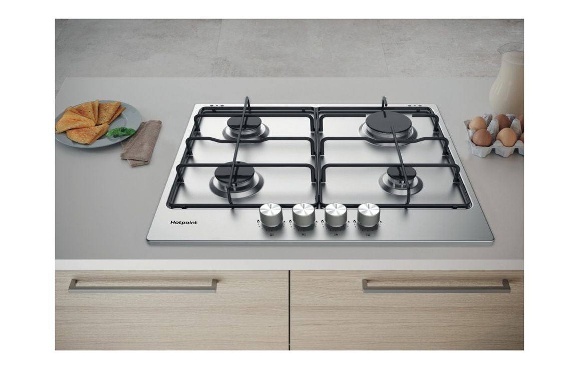 Hotpoint PPH 60P F IX UK 60cm Gas Hob - St/Steel