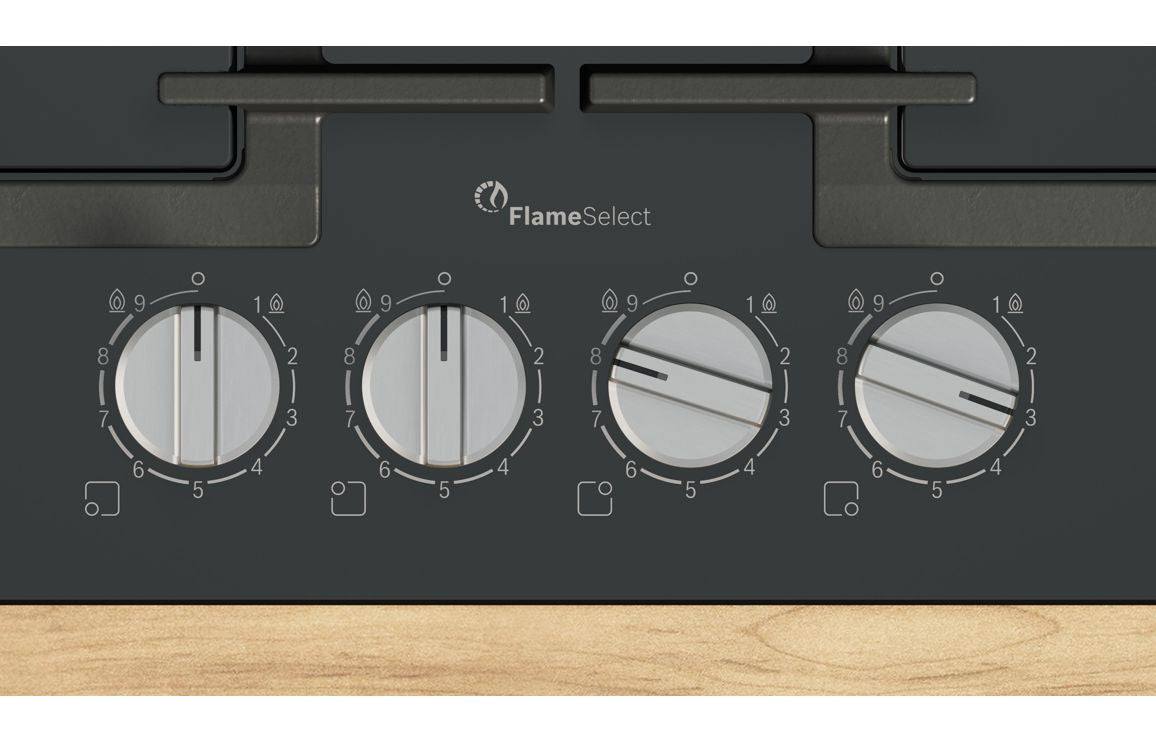 Bosch Series 6 PPP6A6I40 60cm Gas on Glass Hob - Black