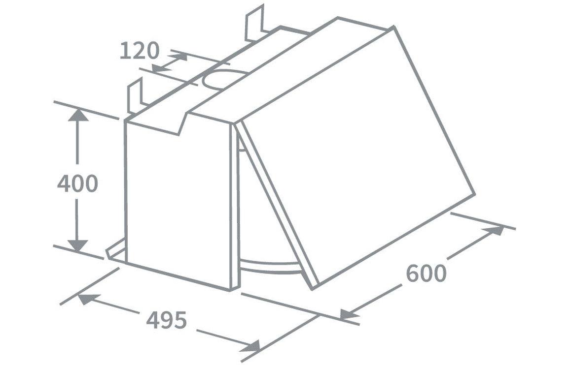 Prima PRCH550 60cm Integrated Hood - Grey