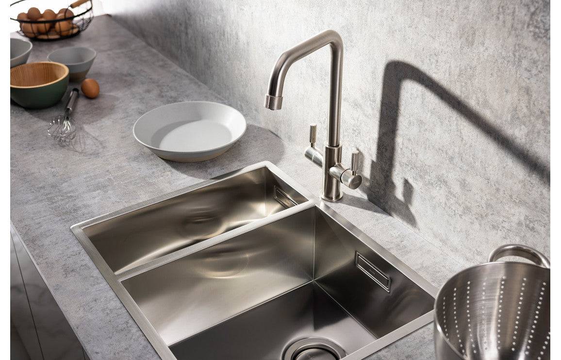 Abode Industria 3 IN 1 Monobloc Tap - Brushed Nickel, Brushed Brass, Matt Black, Matt Black & Antique Brass