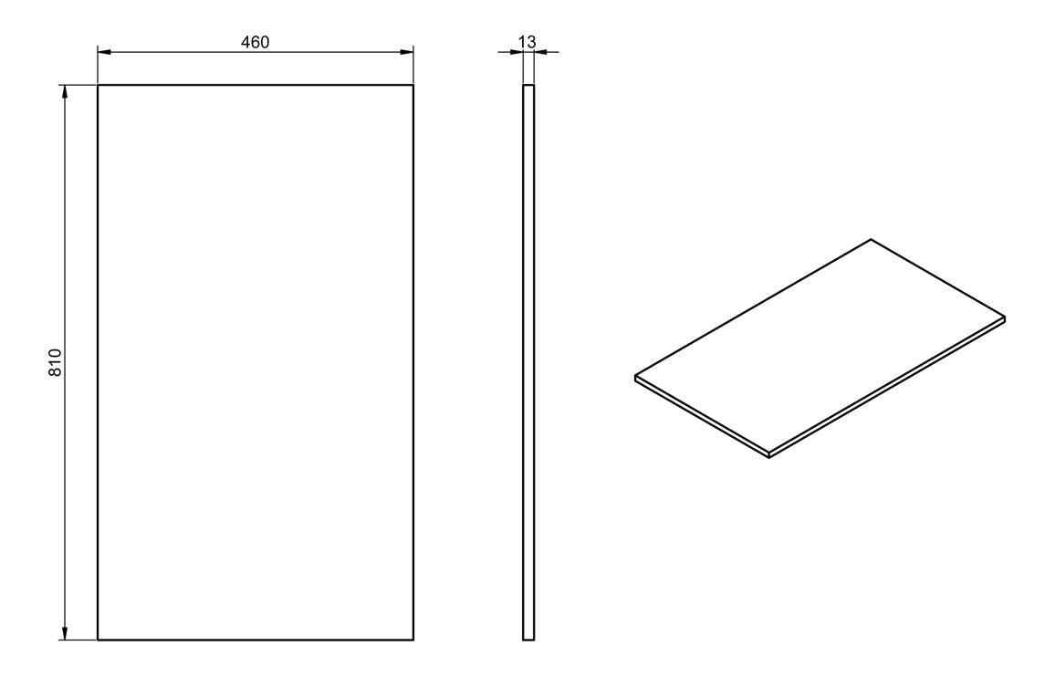 Push 810mm Wall Hung 2 Drawer Basin Unit 