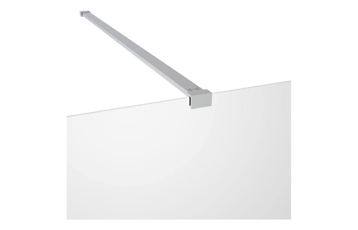 Iconix 500/700/760/800/900/1000/1100/1200/1400mm Wetroom Panel & Support Bar - Chrome