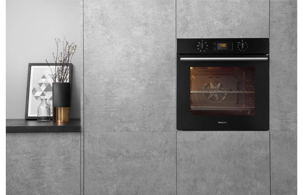 Hotpoint SA2 540 H BL Single Electric Oven - Black