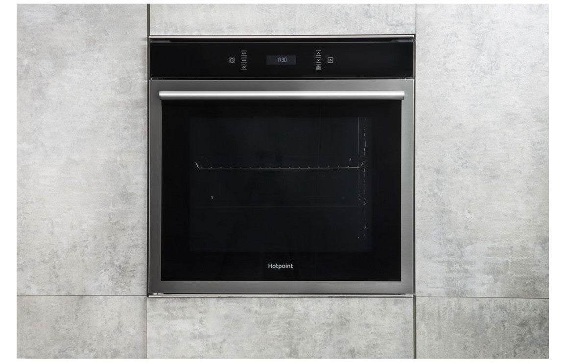 Hotpoint SI6 874 SH IX Single Electric Oven - Black & St/Steel