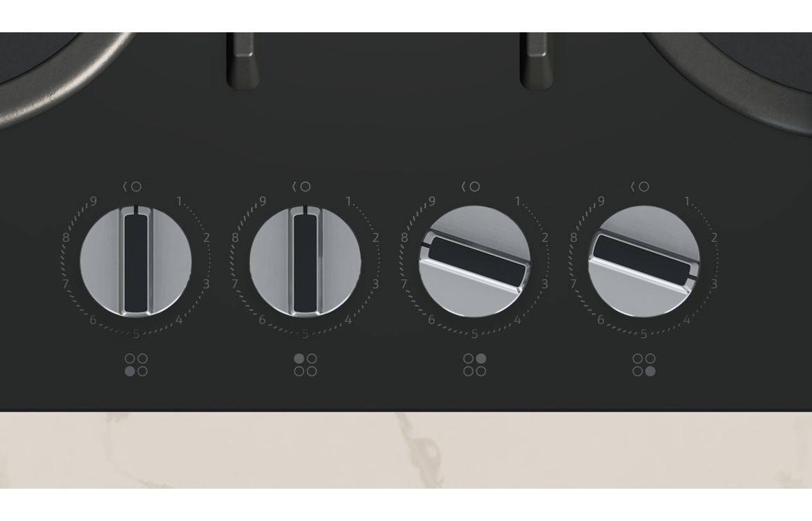 Neff N70 T26PIP4S0 60cm Gas Hob - Black