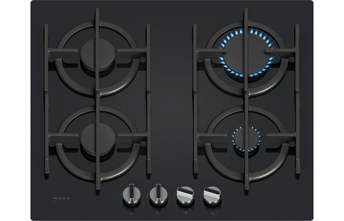 Neff N70 T26PIP4S0 60cm Gas Hob - Black
