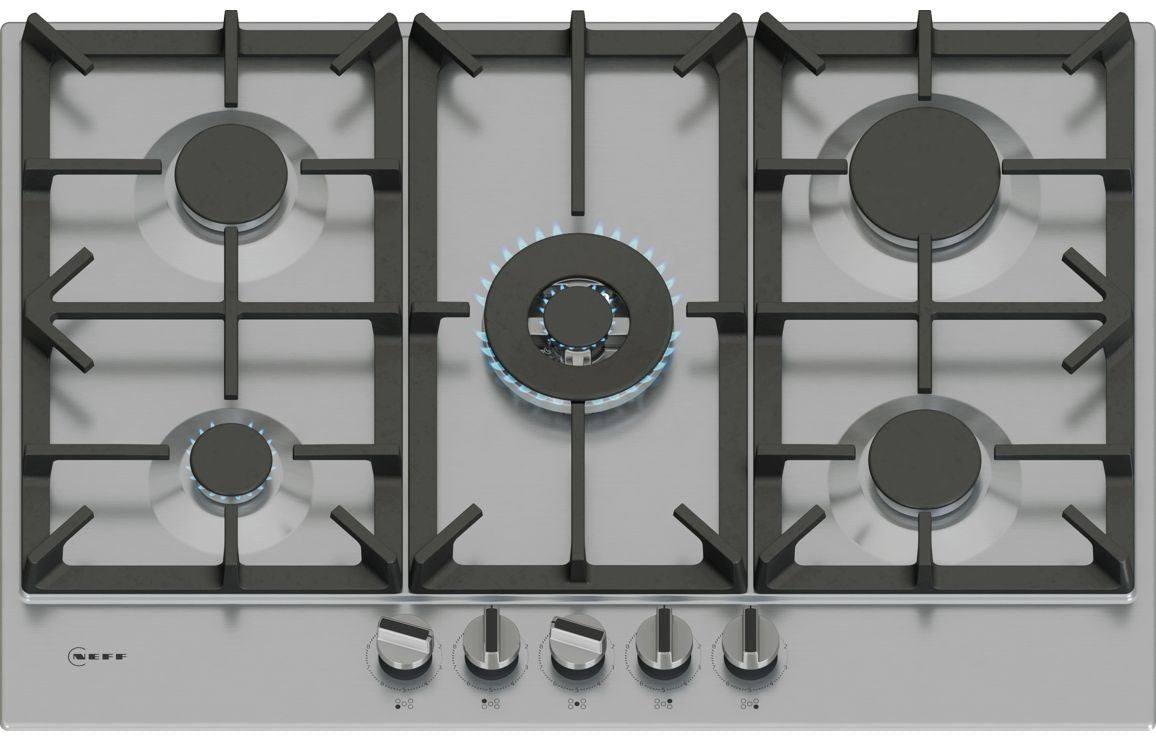 Neff N70 T27CIQ8N0 75cm Gas Hob - St/Steel