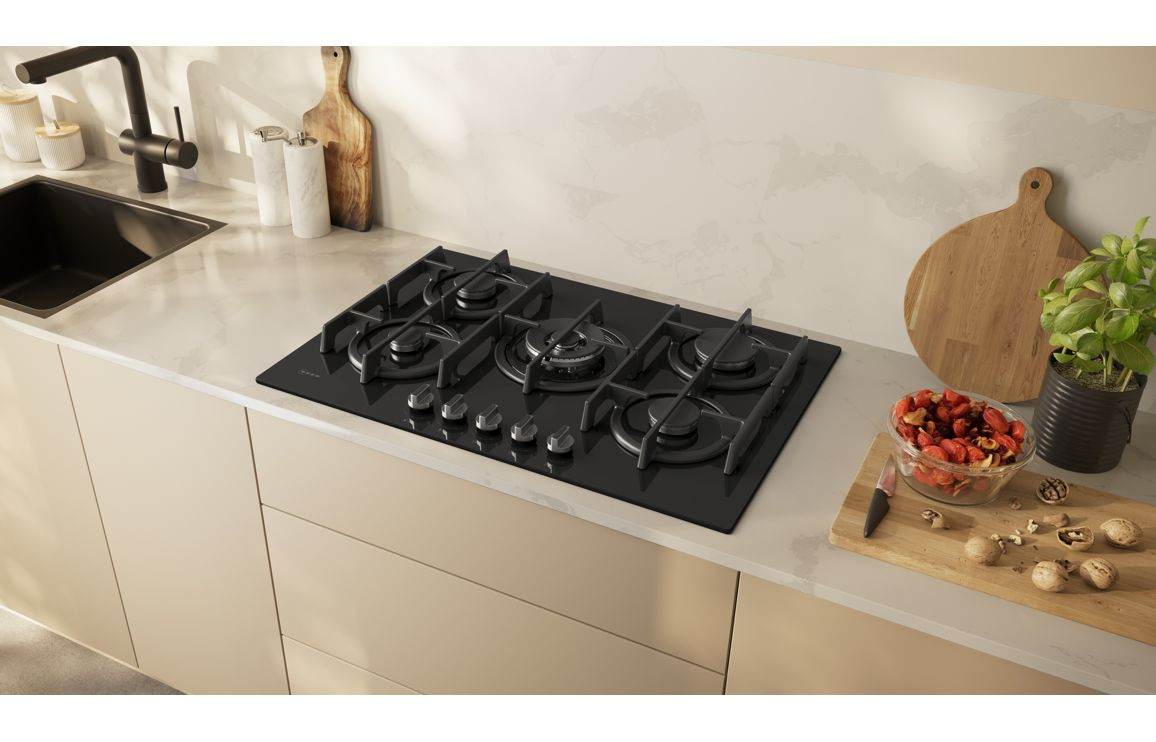 Neff N70 T27CPIQ4S0 75cm Gas Hob - Black