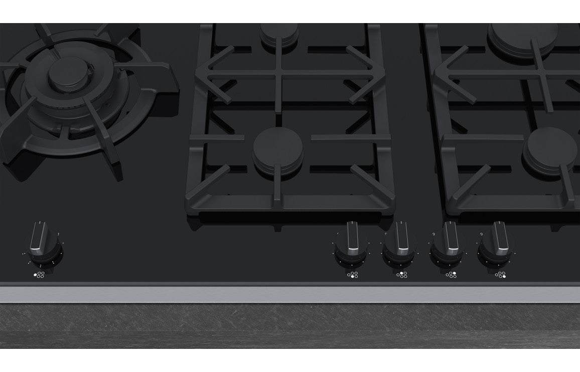 Neff N90 T29TS79N0 90cm Gas on Glass Hob - Black