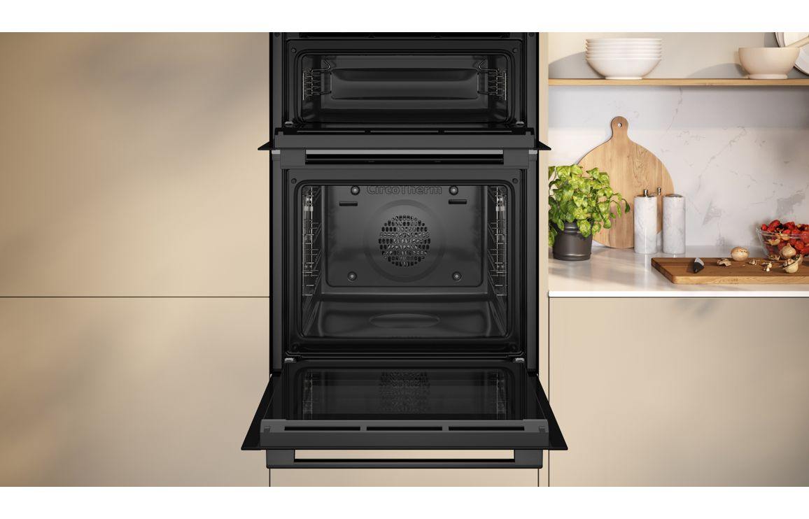 Neff N50 U1ACE2AG3B Double Electric Oven - Graphite Grey