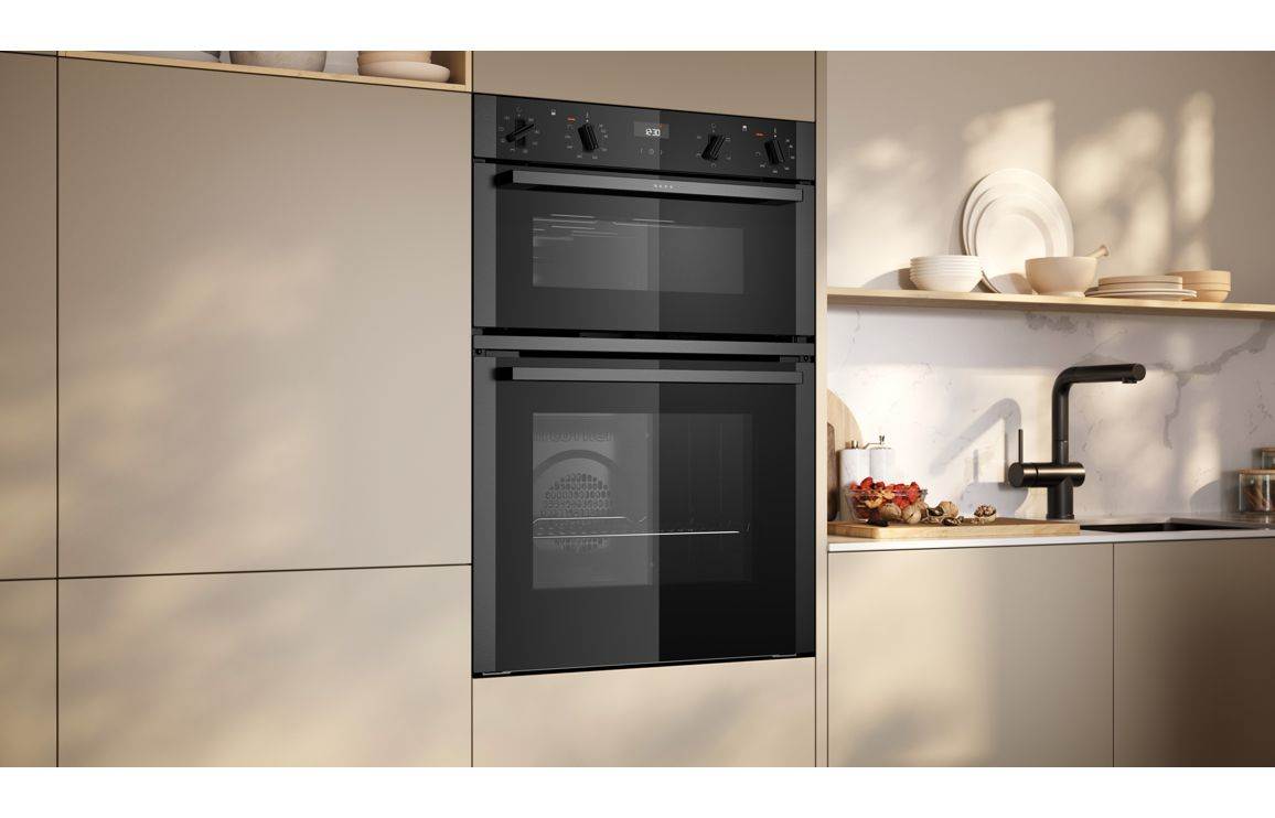 Neff N50 U1ACE2AG3B Double Electric Oven - Graphite Grey