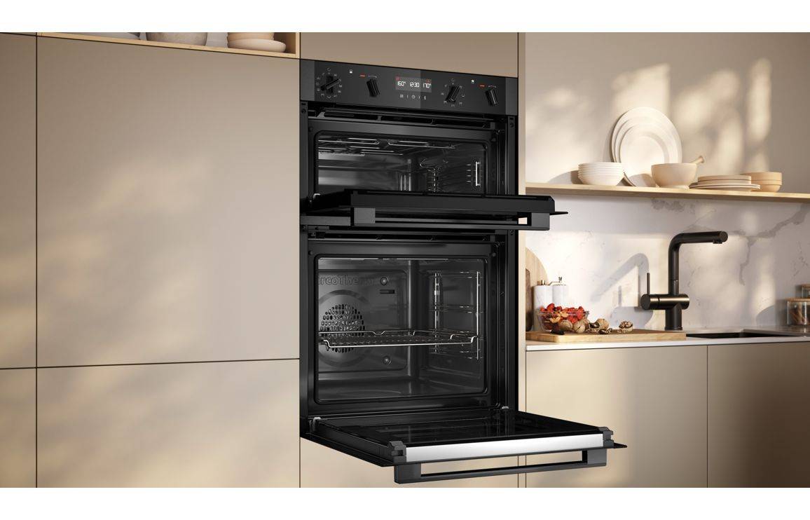 Neff N50 U2ACH7AG7B Double Pyrolytic Oven - Graphite Grey