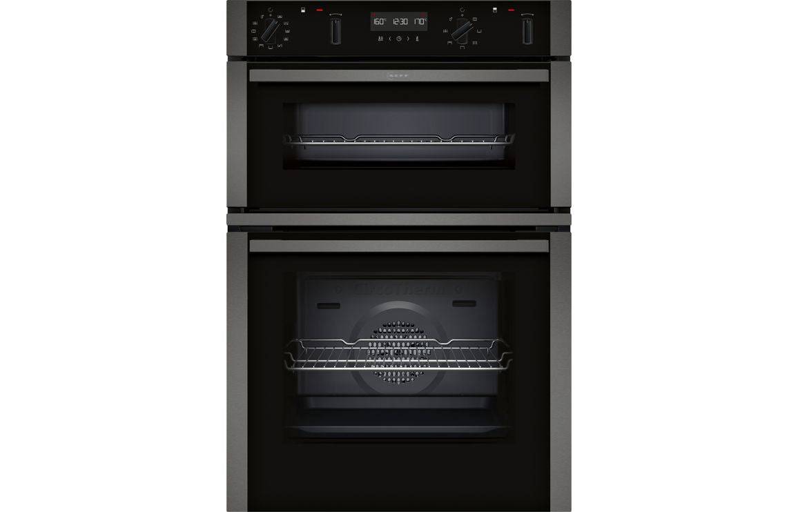 Neff N50 U2ACH7AG7B Double Pyrolytic Oven - Graphite Grey