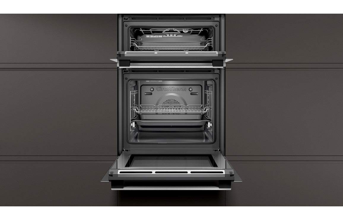 Neff N50 U2ACM7HH0B Double Pyrolytic Oven - St/Steel