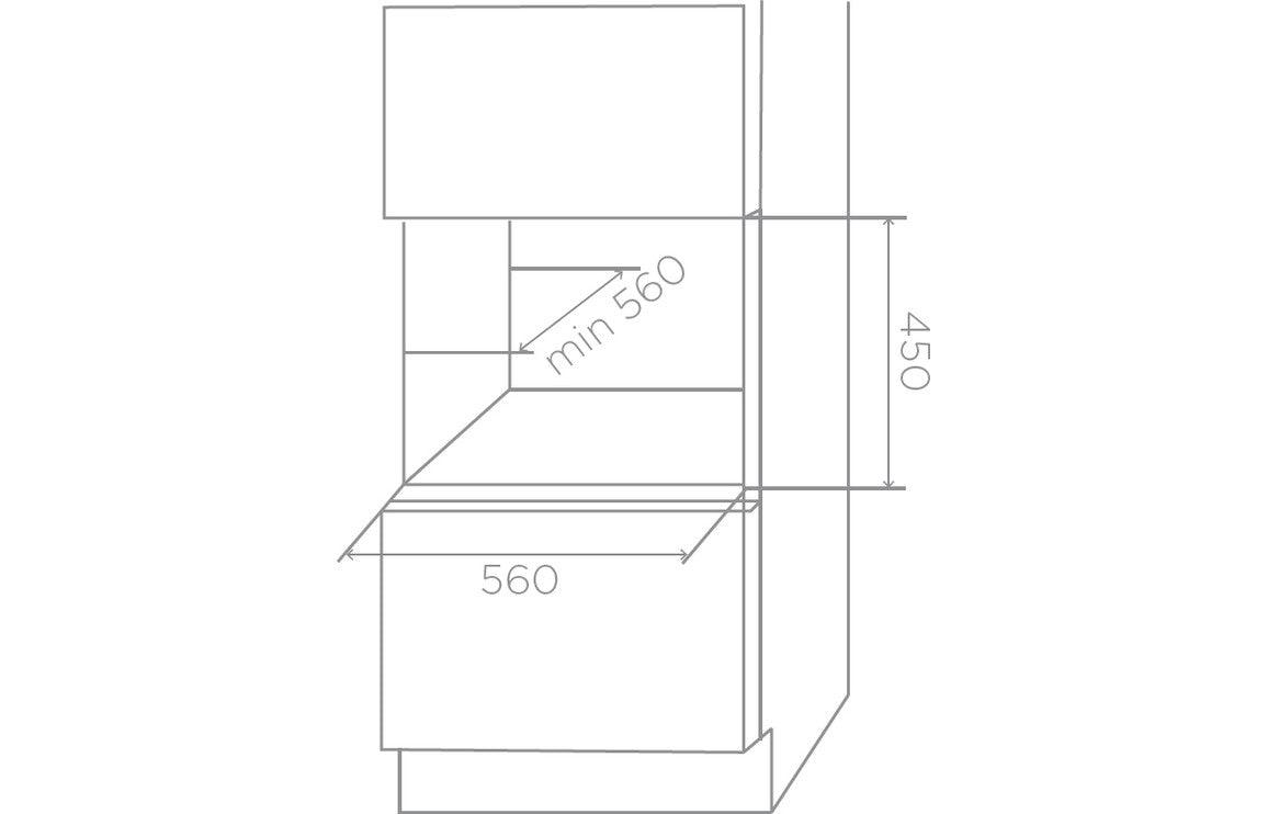 Elica Veritas BI24 B/I 60cm Wine Cabinet - Black Gloss