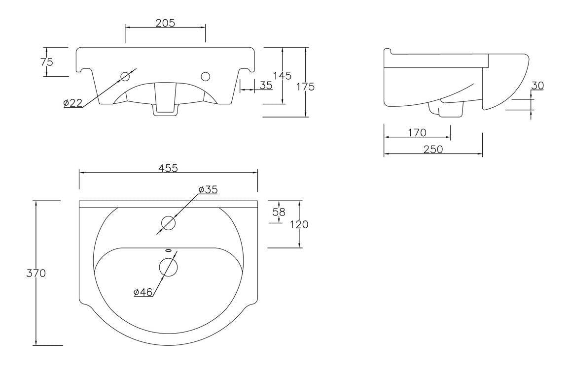 Vista 450mm Vanity & C/C Toilet Pack