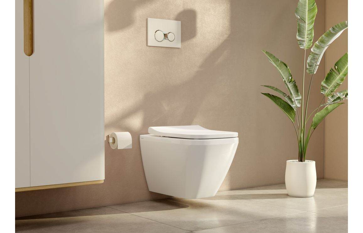 VitrA Integra Square Soft Close Slim Toilet Seat - White