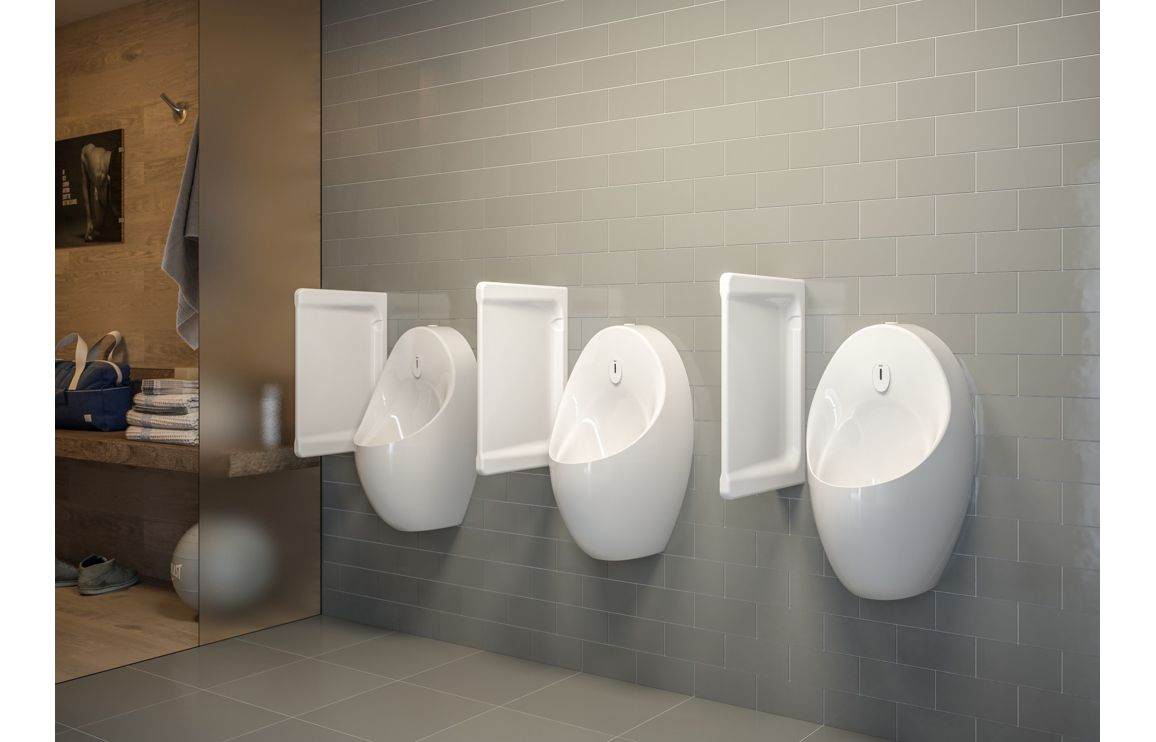 VitrA Urinal w/Integrated Flush - White