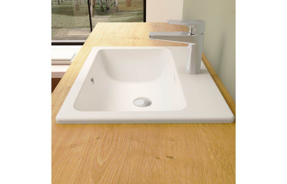 VitrA S20 550x455mm 1TH Countertop/Vessel Washbowl - White