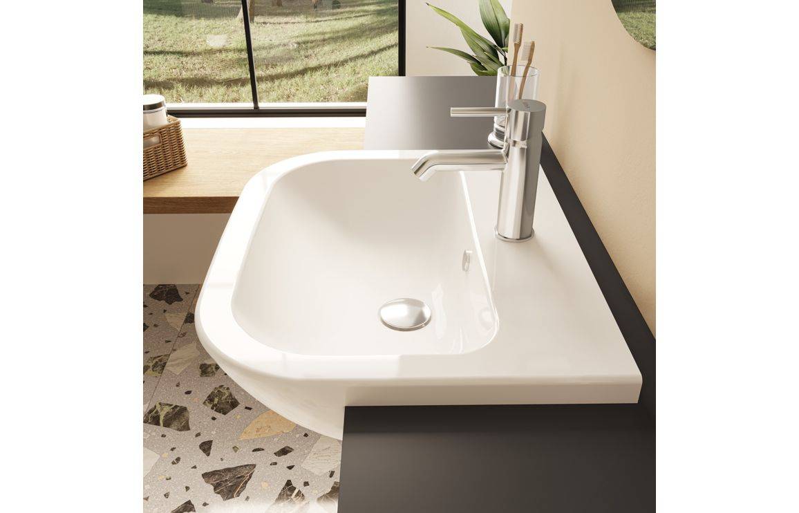 VitrA S20 550x445mm Semi Recessed Basin - White