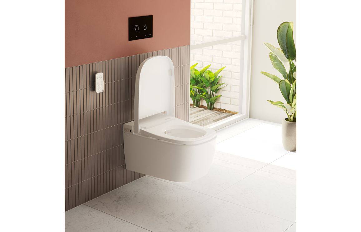 VitrA V-Care Essential Rimless Shower Toilet - White