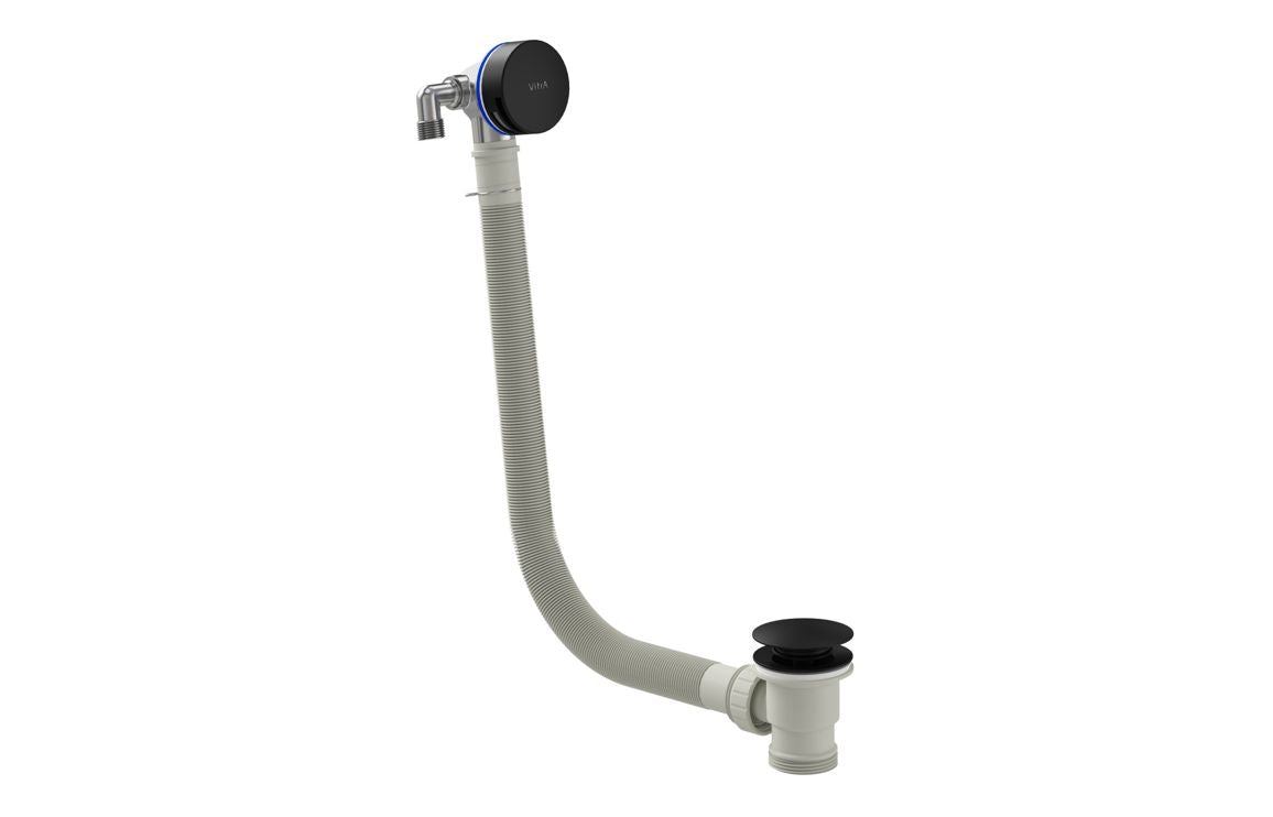 VitrA Round Bath Filler Waste: Chrome, Matt Black, White