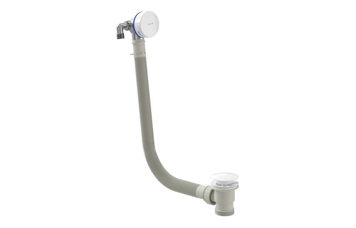 VitrA Round Bath Filler Waste: Chrome, Matt Black, White