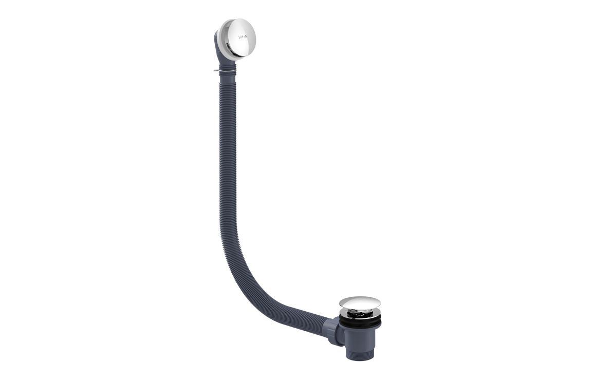 VitrA Round Bath Waste: Chrome, Matt Black, White.