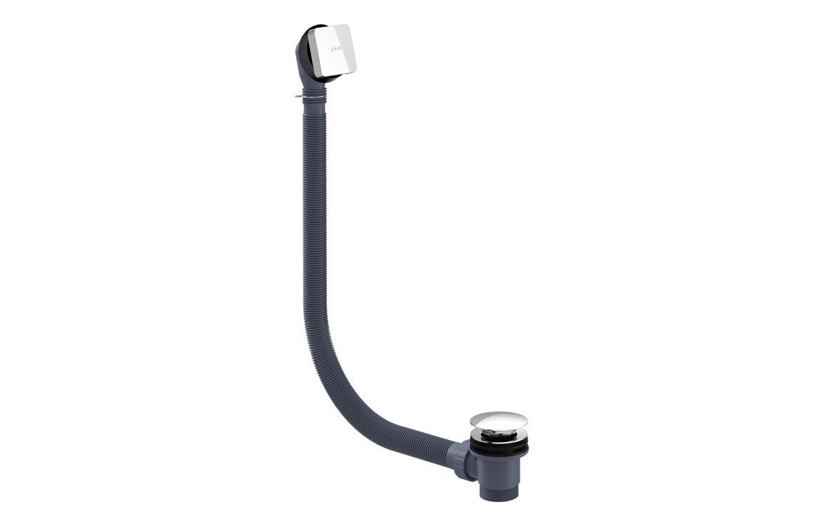 VitrA Square Bath Waste: Chrome, Matt Black, White.