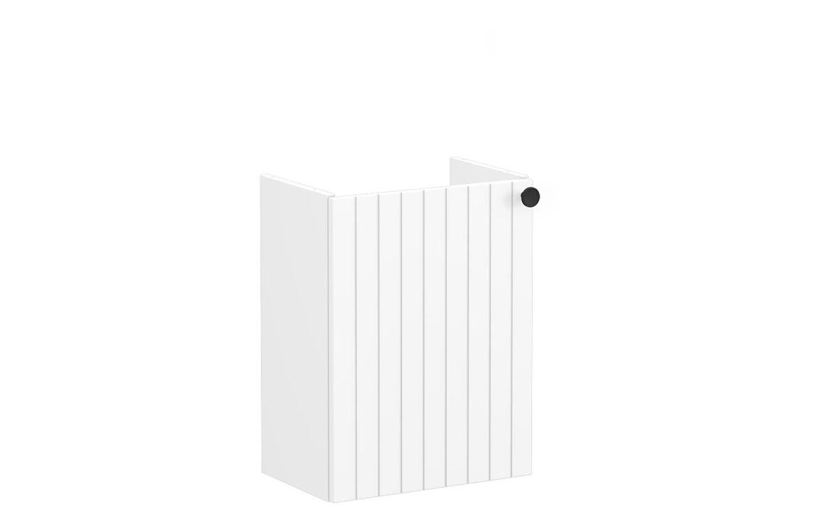 VitrA Root Groove 40cm 1 Door Wall Hung Slim Washbasin Unit - Matt White, Matt Fjord Green, Matt Grey, Matt Dark Blue, Matt Graphite, Matt Light Grey,  Matt Retro Green