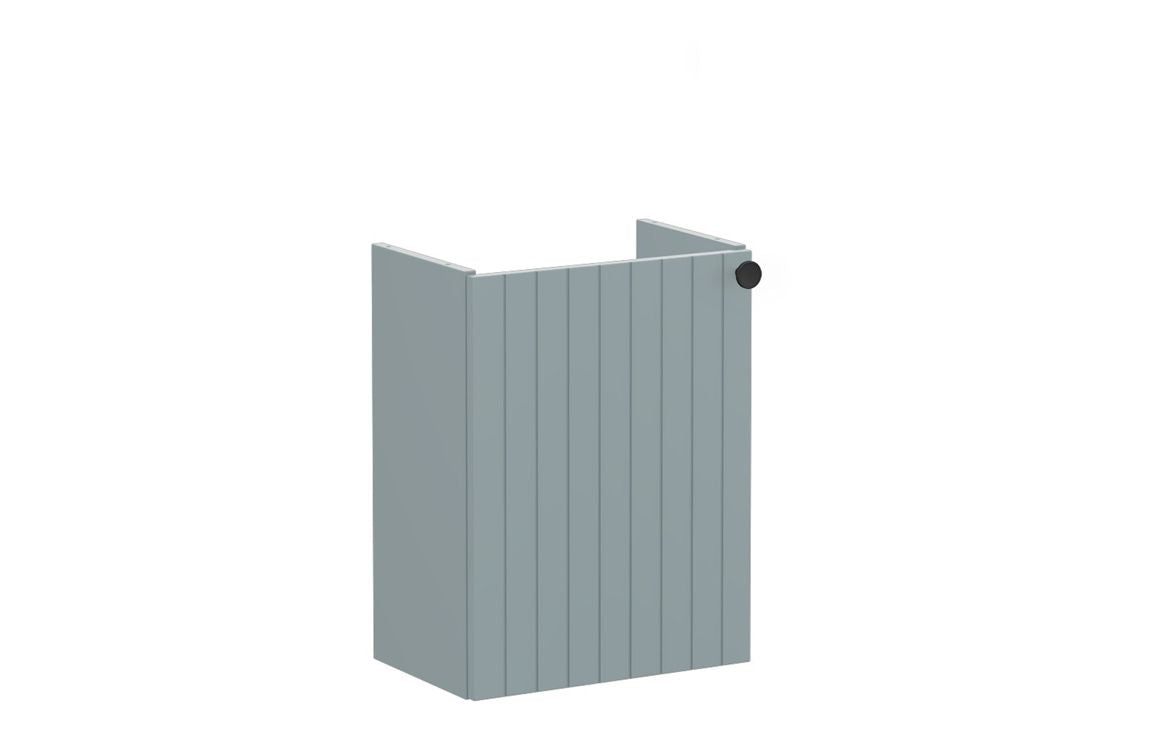 VitrA Root Groove 40cm 1 Door Wall Hung Slim Washbasin Unit - Matt White, Matt Fjord Green, Matt Grey, Matt Dark Blue, Matt Graphite, Matt Light Grey,  Matt Retro Green