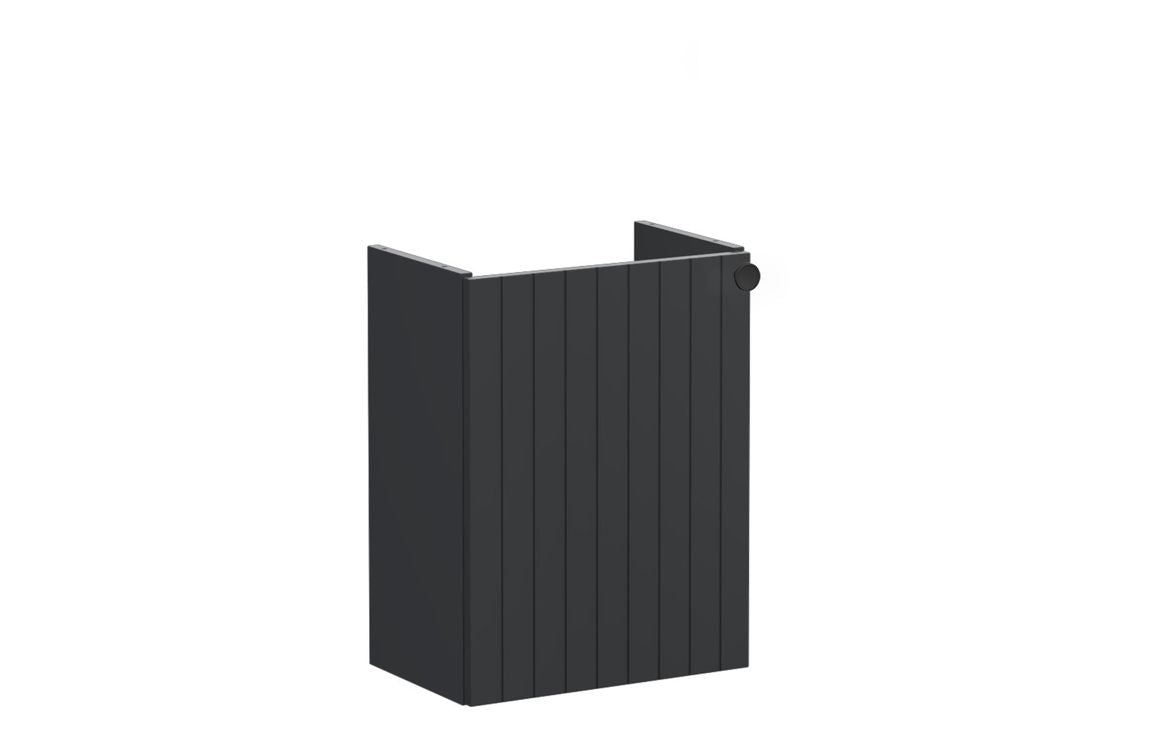 VitrA Root Groove 40cm 1 Door Wall Hung Slim Washbasin Unit - Matt White, Matt Fjord Green, Matt Grey, Matt Dark Blue, Matt Graphite, Matt Light Grey,  Matt Retro Green