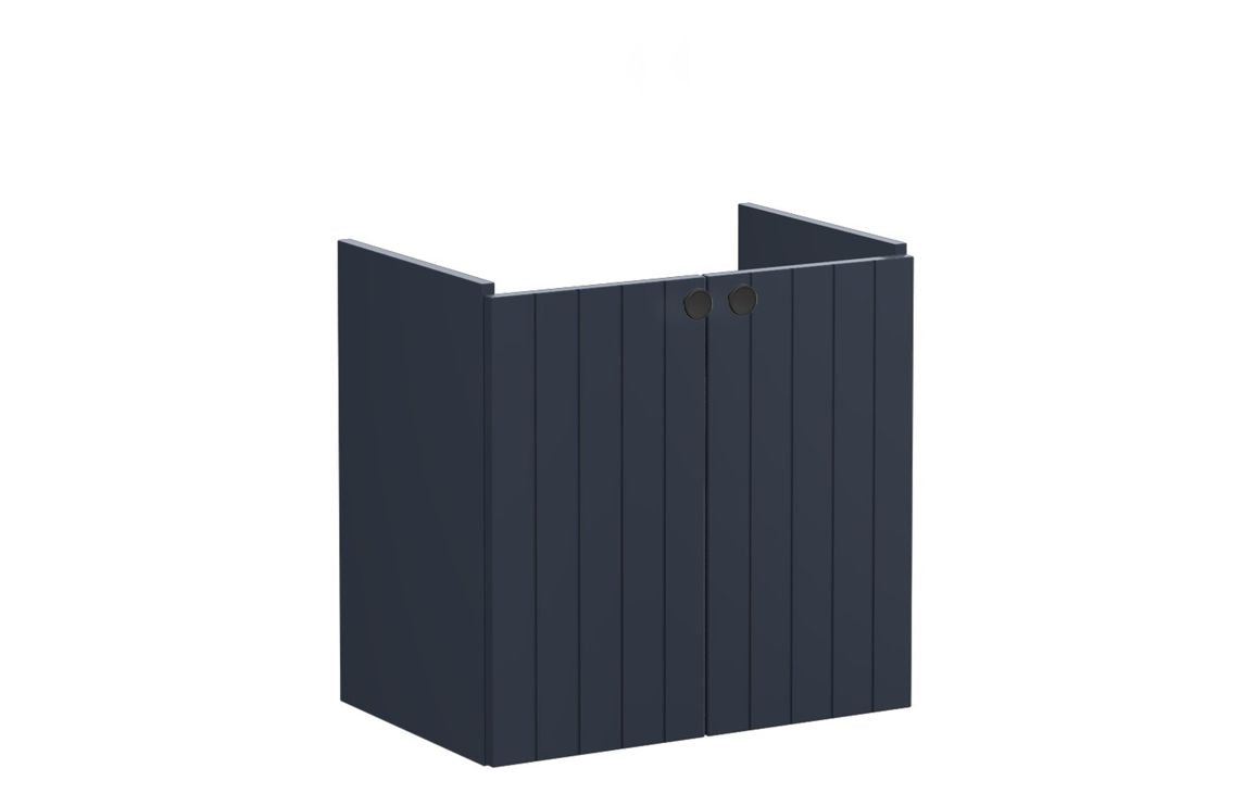 VitrA Root Groove 60cm 2 Door Wall Hung Slim Washbasin Unit - Matt White, Matt Fjord Green, Matt Grey, Matt Dark Blue, Matt Graphite, Matt Light Grey,  Matt Retro Green