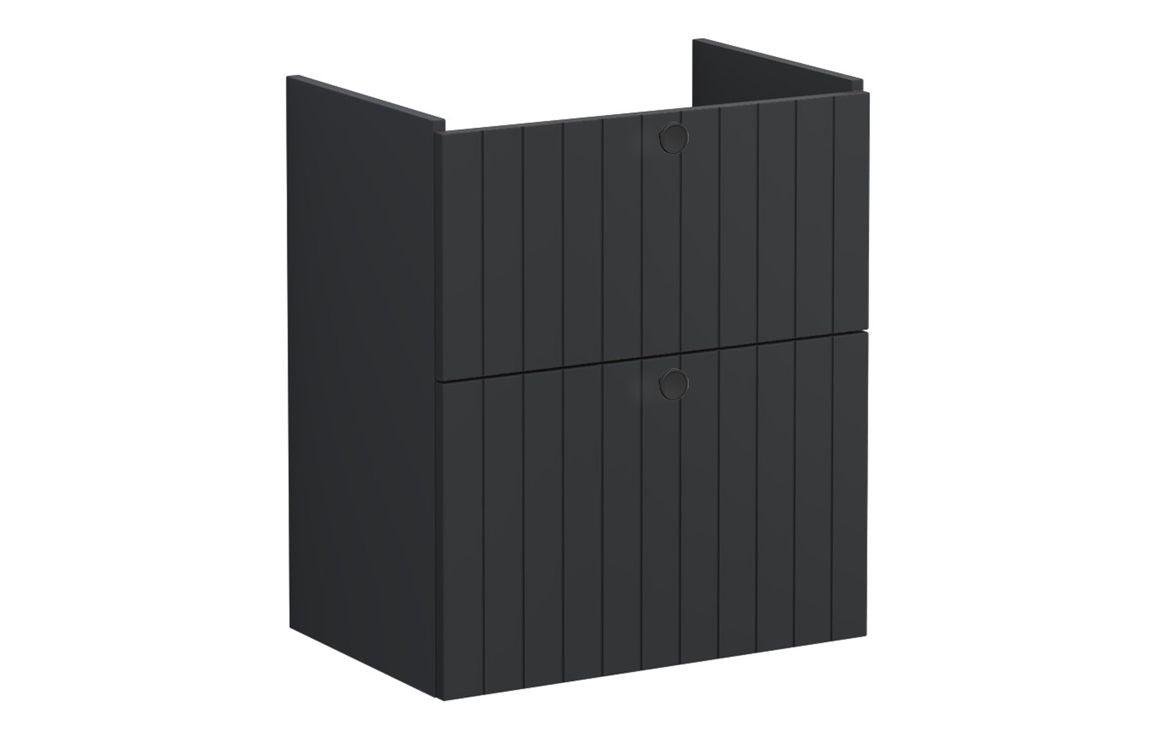 VitrA Root Groove 60cm 2 Drawer Slim Washbasin Unit - Matt White, Matt Fjord Green, Matt Grey, Matt Dark Blue, Matt Graphite, Matt Light Grey,  Matt Retro Green