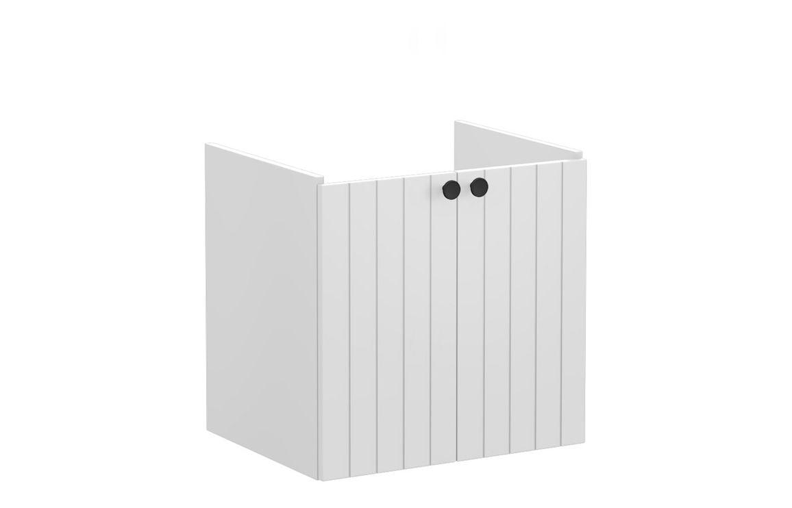 VitrA Root Groove 60cm 2 Door Wall Hung Washbasin Unit - Matt White, Matt Fjord Green, Matt Grey, Matt Dark Blue, Matt Graphite, Matt Light Grey,  Matt Retro Green