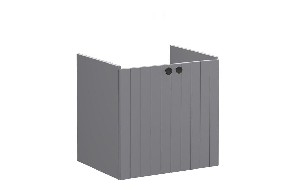 VitrA Root Groove 60cm 2 Door Wall Hung Washbasin Unit - Matt White, Matt Fjord Green, Matt Grey, Matt Dark Blue, Matt Graphite, Matt Light Grey,  Matt Retro Green