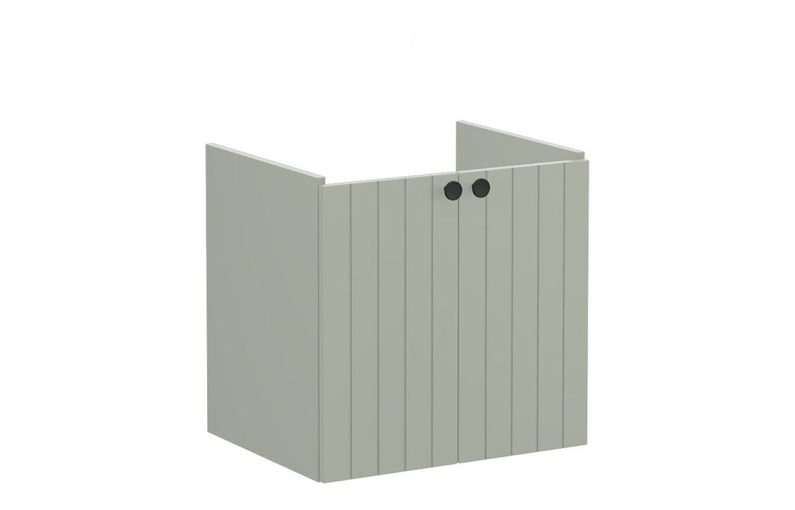 VitrA Root Groove 60cm 2 Door Wall Hung Washbasin Unit - Matt White, Matt Fjord Green, Matt Grey, Matt Dark Blue, Matt Graphite, Matt Light Grey,  Matt Retro Green