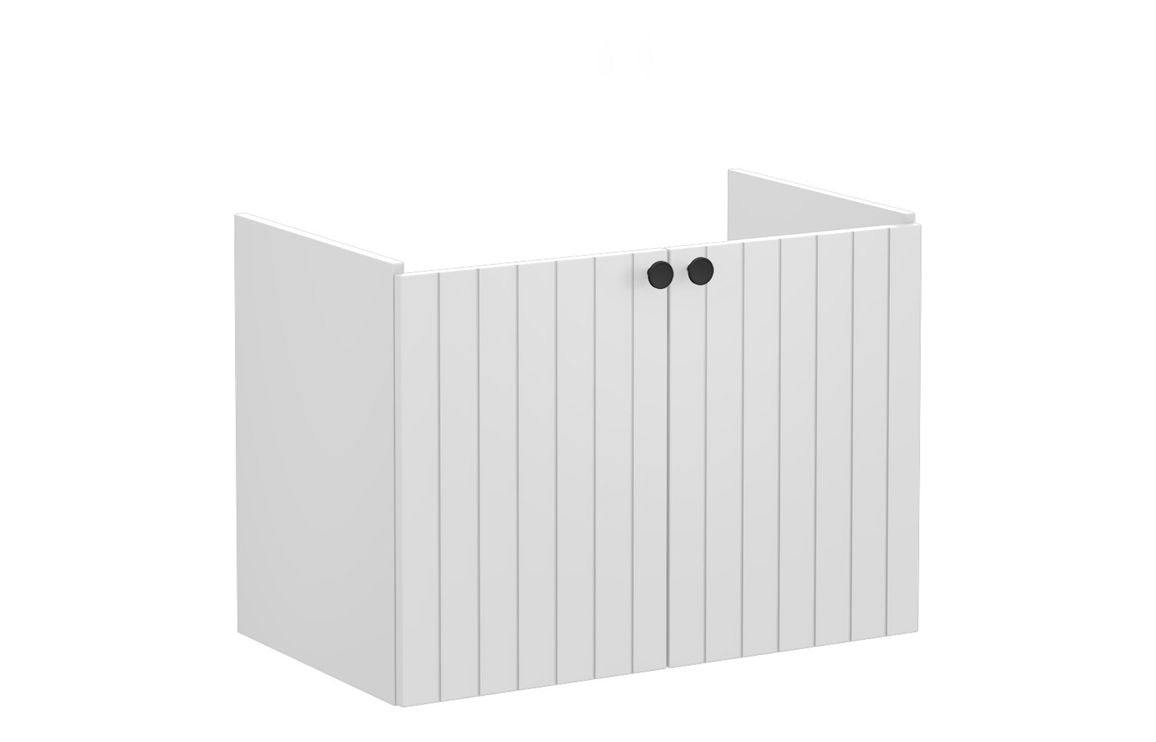 VitrA Root Groove 80cm 2 Door Wall Hung Washbasin Unit - Matt White, Matt Fjord Green, Matt Grey, Matt Dark Blue, Matt Graphite, Matt Light Grey,  Matt Retro Green