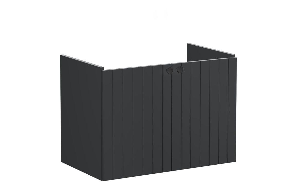 VitrA Root Groove 80cm 2 Door Wall Hung Washbasin Unit - Matt White, Matt Fjord Green, Matt Grey, Matt Dark Blue, Matt Graphite, Matt Light Grey,  Matt Retro Green