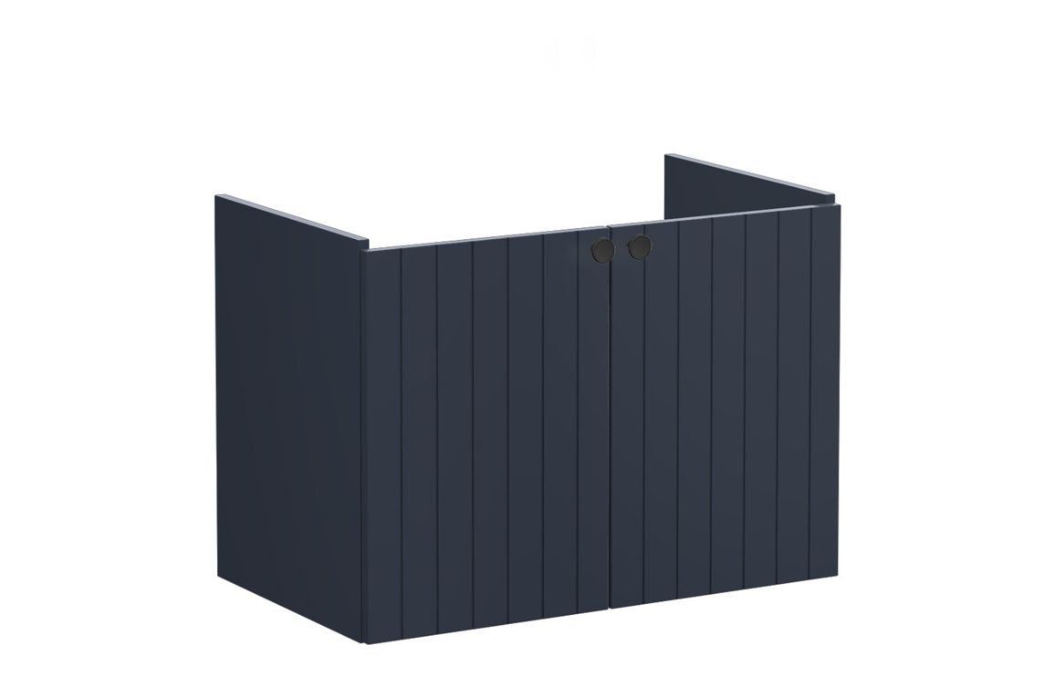 VitrA Root Groove 80cm 2 Door Wall Hung Washbasin Unit - Matt White, Matt Fjord Green, Matt Grey, Matt Dark Blue, Matt Graphite, Matt Light Grey,  Matt Retro Green