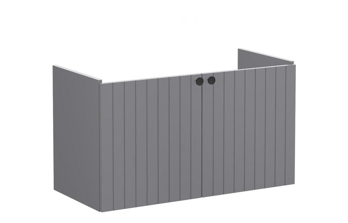 VitrA Root Groove 100cm 2 Door Washbasin Unit - Matt White, Matt Fjord Green, Matt Grey, Matt Dark Blue, Matt Graphite, Matt Light Grey,  Matt Retro Green