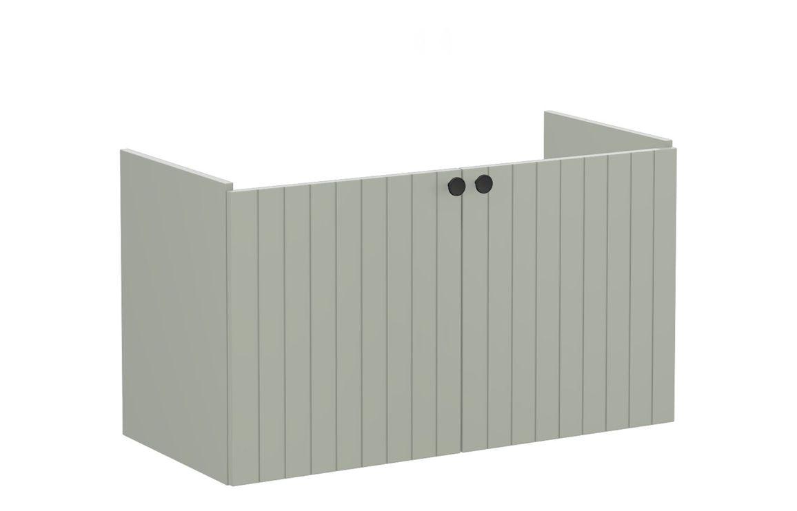 VitrA Root Groove 100cm 2 Door Washbasin Unit - Matt White, Matt Fjord Green, Matt Grey, Matt Dark Blue, Matt Graphite, Matt Light Grey,  Matt Retro Green